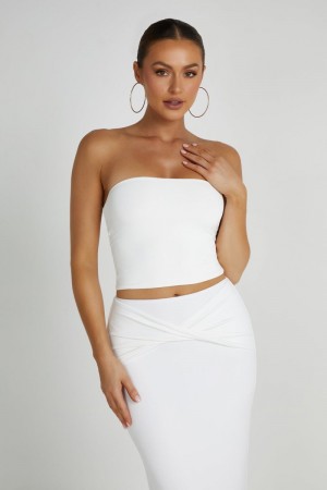 Women's Meshki Dakota Tube Tops White Australia | W6E-5284