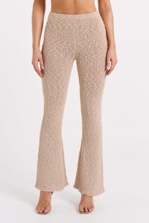 Women's Meshki Irma Flared Boucle Pants White Australia | E2M-7189