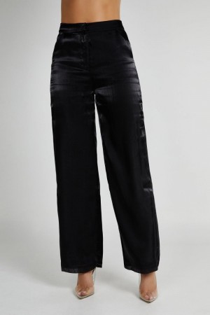 Women's Meshki Kinsley Sheer Pants Black Australia | K6O-5780