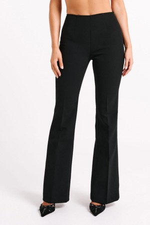 Women's Meshki Loretta Fit & Flare Tailored Pants Black Australia | J6M-1912