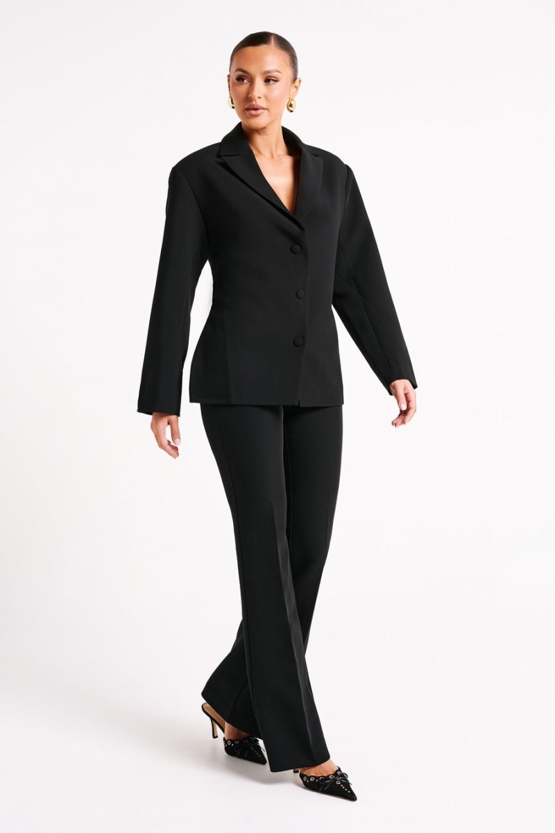 Women's Meshki Addie Suiting Blazers Black Australia | B7Q-9486