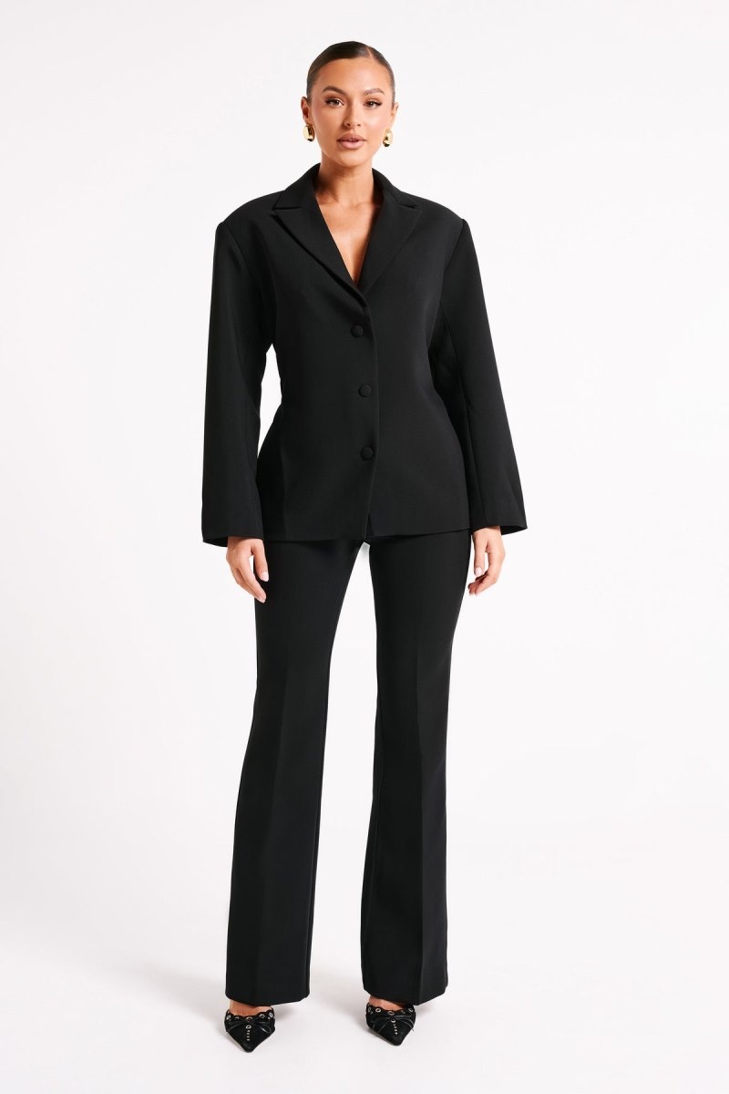 Women\'s Meshki Addie Suiting Blazers Black Australia | B7Q-9486