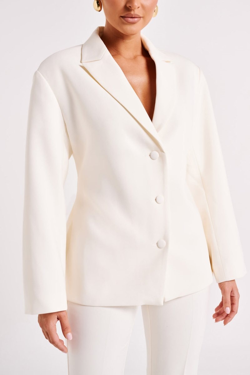 Women's Meshki Addie Suiting Blazers White Australia | B3Z-8895