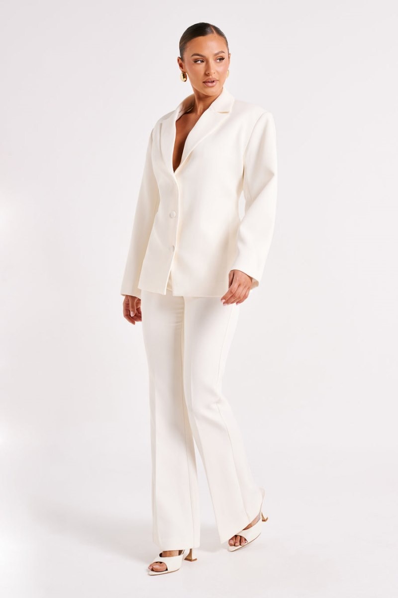 Women's Meshki Addie Suiting Blazers White Australia | B3Z-8895