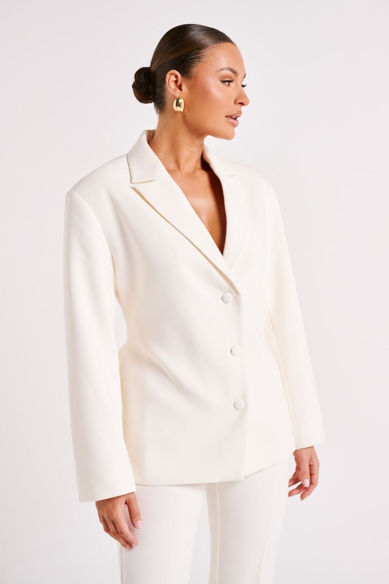 Women's Meshki Addie Suiting Blazers White Australia | B3Z-8895