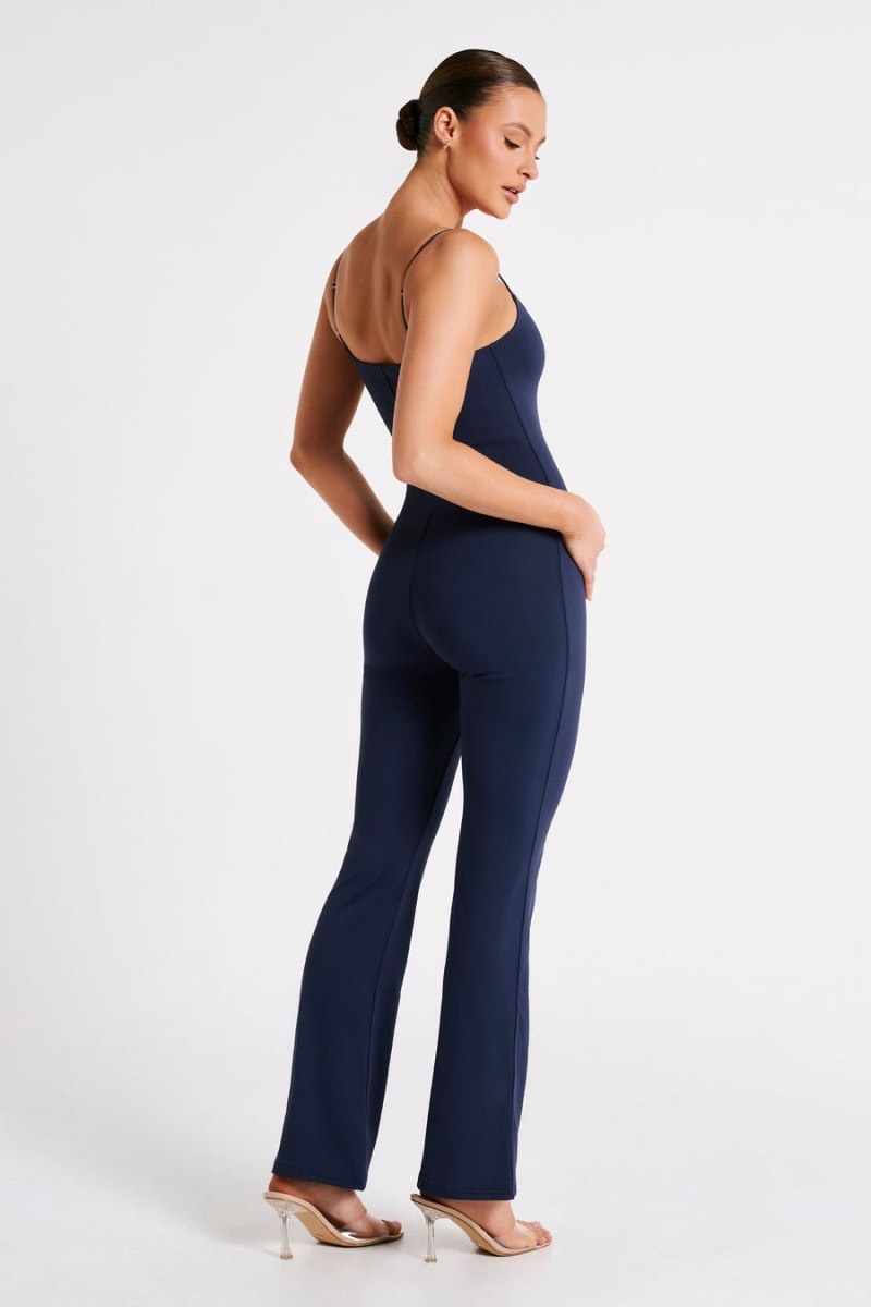 Women's Meshki Adelaide Recycled Nylon Jumpsuit Navy Australia | C5D-2284