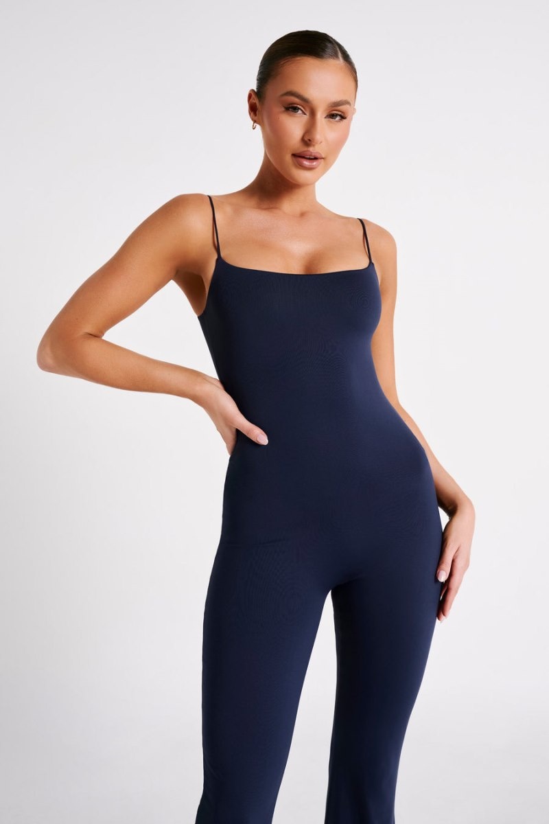 Women's Meshki Adelaide Recycled Nylon Jumpsuit Navy Australia | C5D-2284