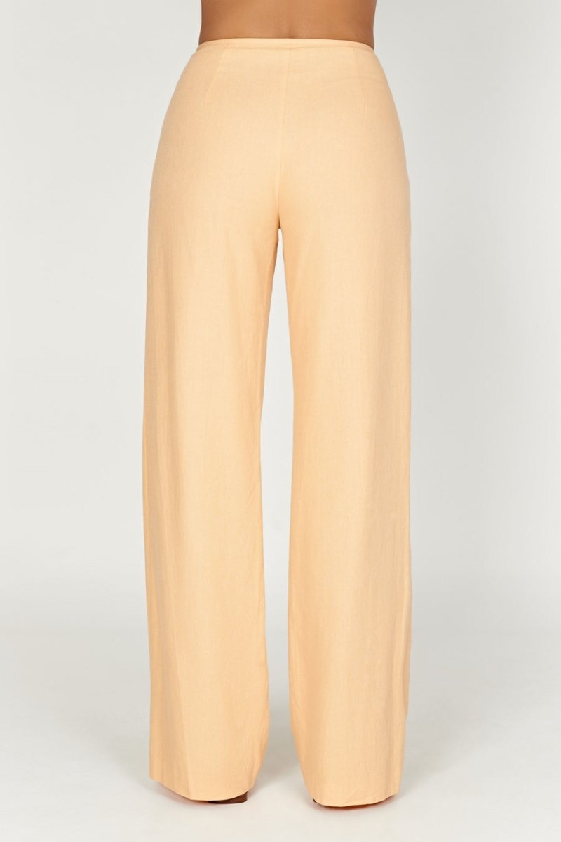 Women's Meshki Adina Linen Pants Mango Australia | E7J-9100