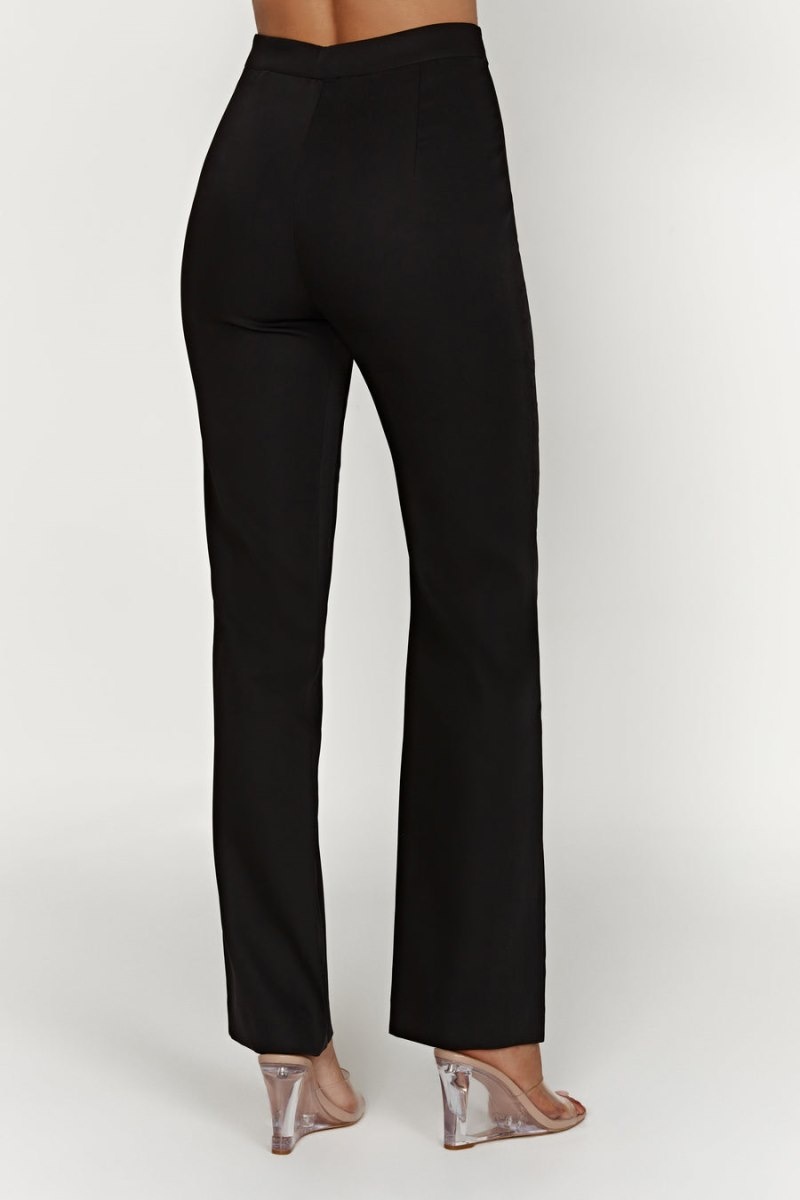 Women's Meshki Allanah Straight Leg Pants Black Australia | Q9Q-3578