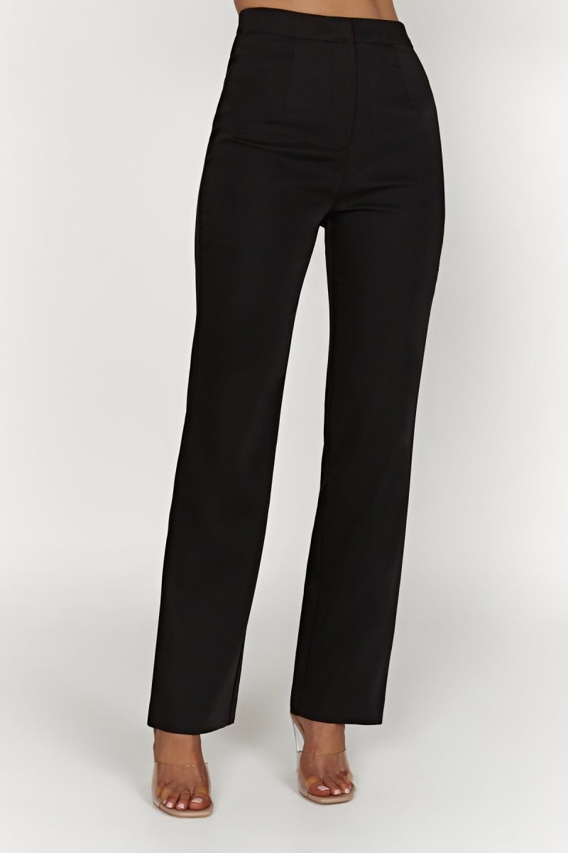 Women\'s Meshki Allanah Straight Leg Pants Black Australia | Q9Q-3578