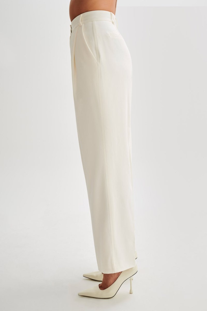 Women's Meshki Amelie Suiting Straight Leg Pants White Australia | Q8C-5340