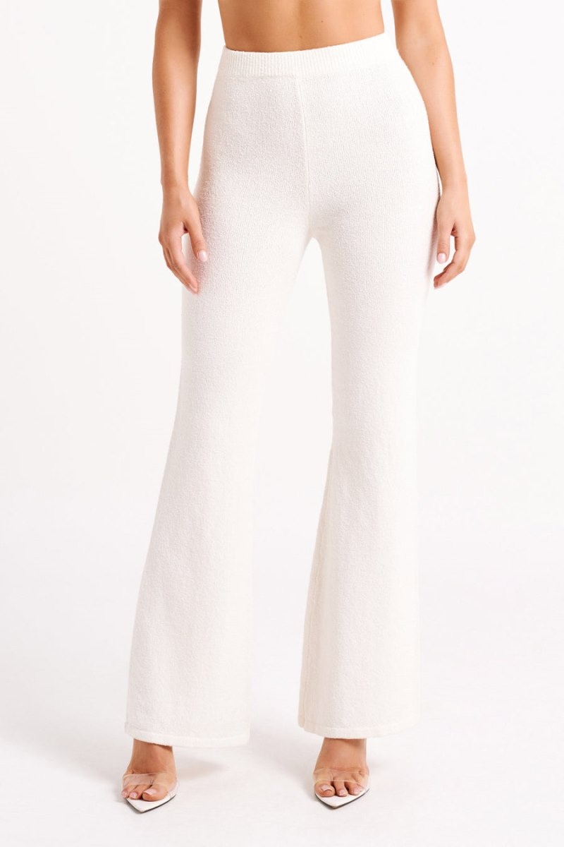 Women's Meshki Angelina Knit Pants White Australia | M0B-5934