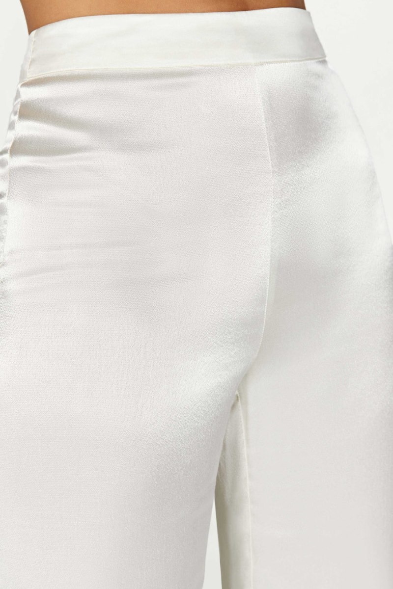 Women's Meshki Aspyn Satin Pants White Australia | H8T-2522