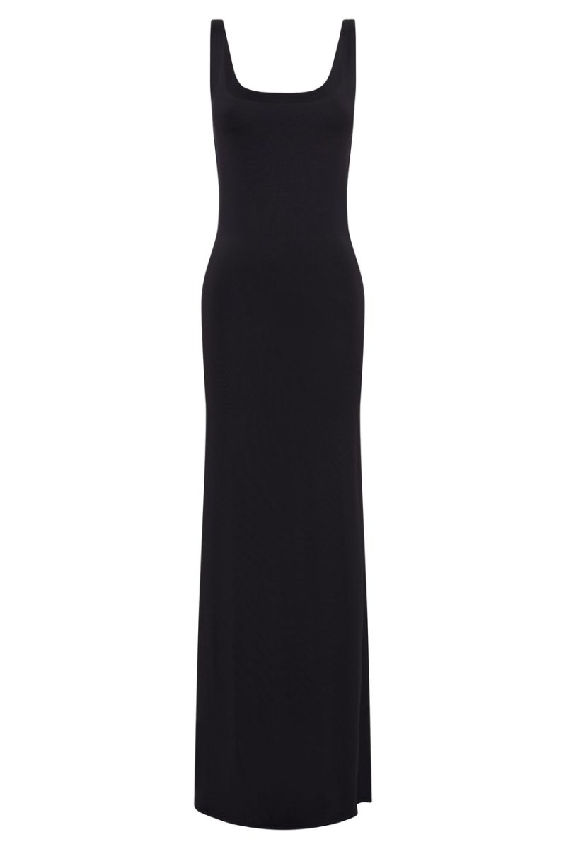 Women's Meshki Aubree Fishtail Maxi Dress Black Australia | Y4S-3766