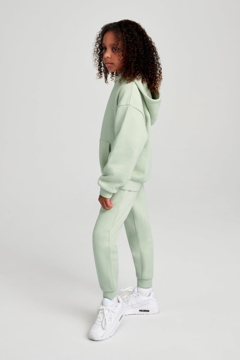 Women's Meshki Bernie Kids Unisex Hoodie Light Green Australia | L5S-7586