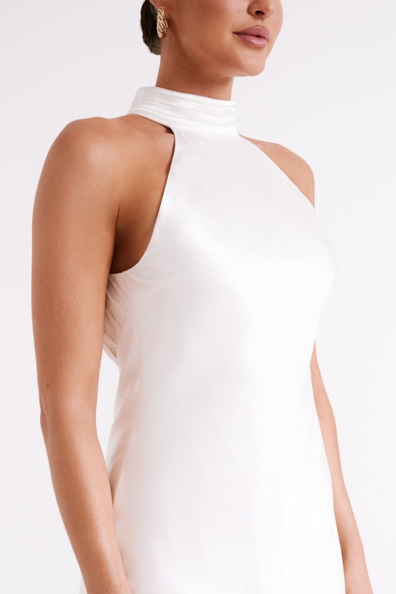 Women's Meshki Claire A Line Mini Dress White Australia | Q1E-8704