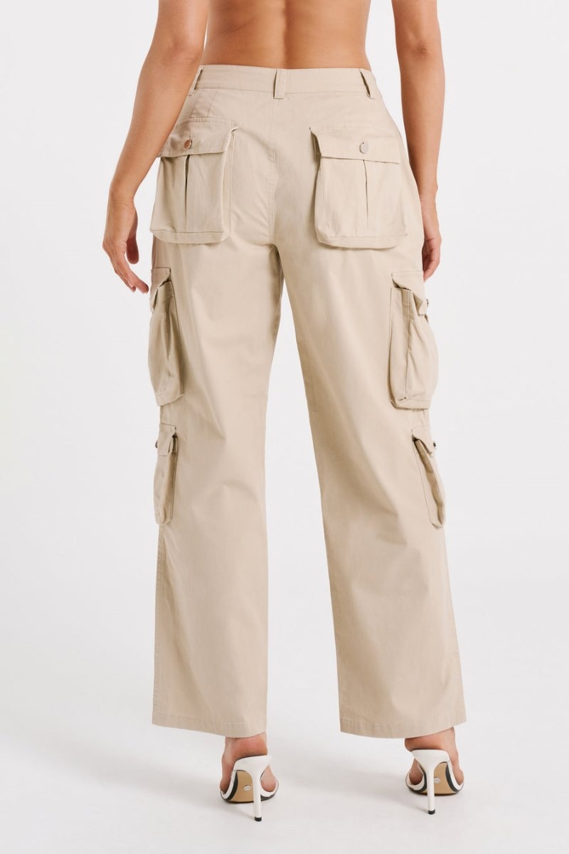 Women's Meshki Clea Cargo Pants Khaki Australia | I3Y-6645