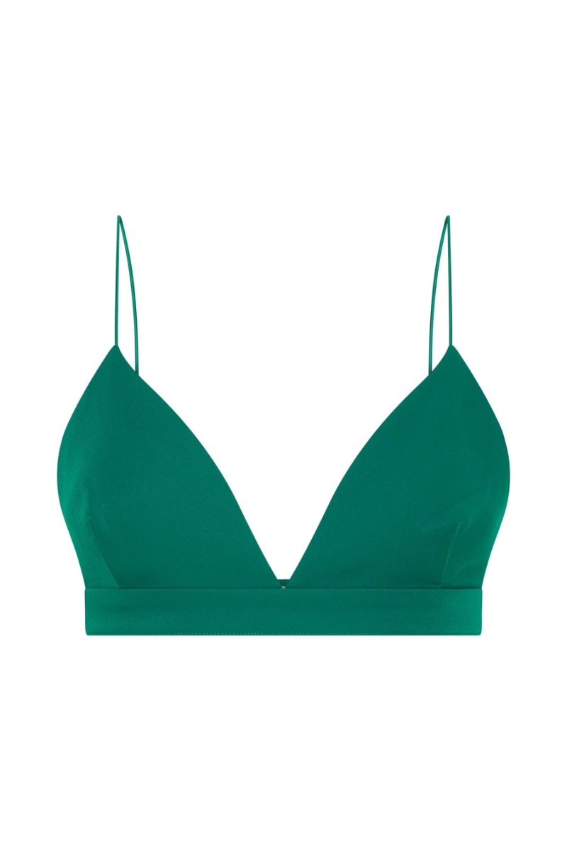 Women's Meshki Cynthia Triangle Bralettes Green Australia | N2V-7292