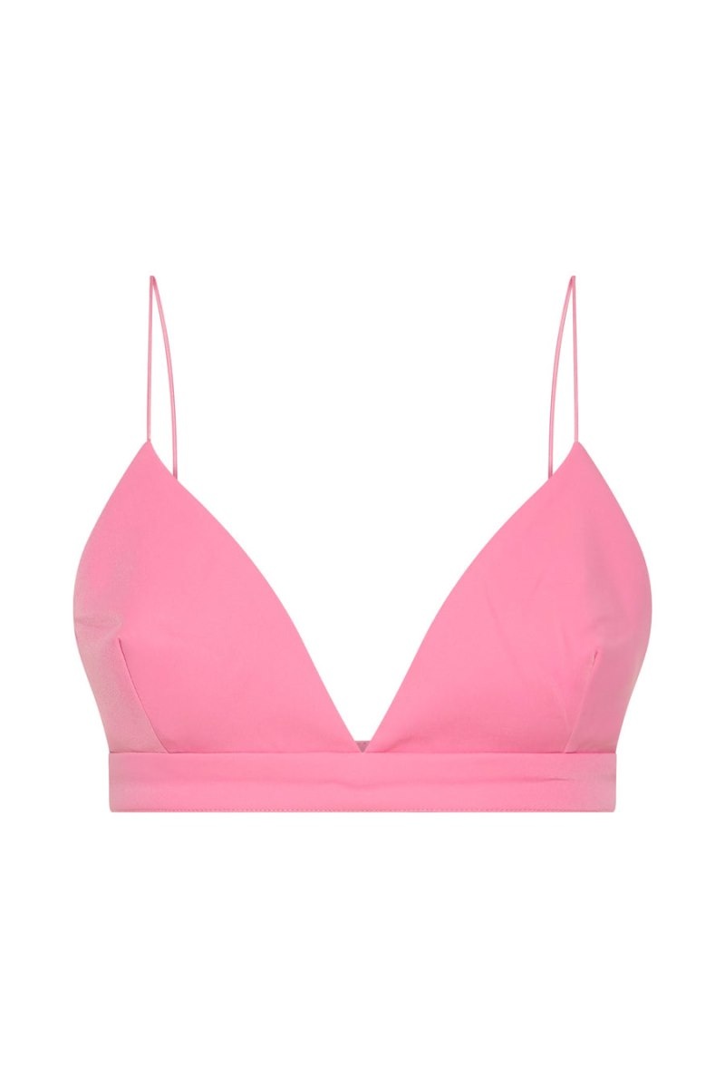 Women's Meshki Cynthia Triangle Bralettes Pink Australia | G6W-1337