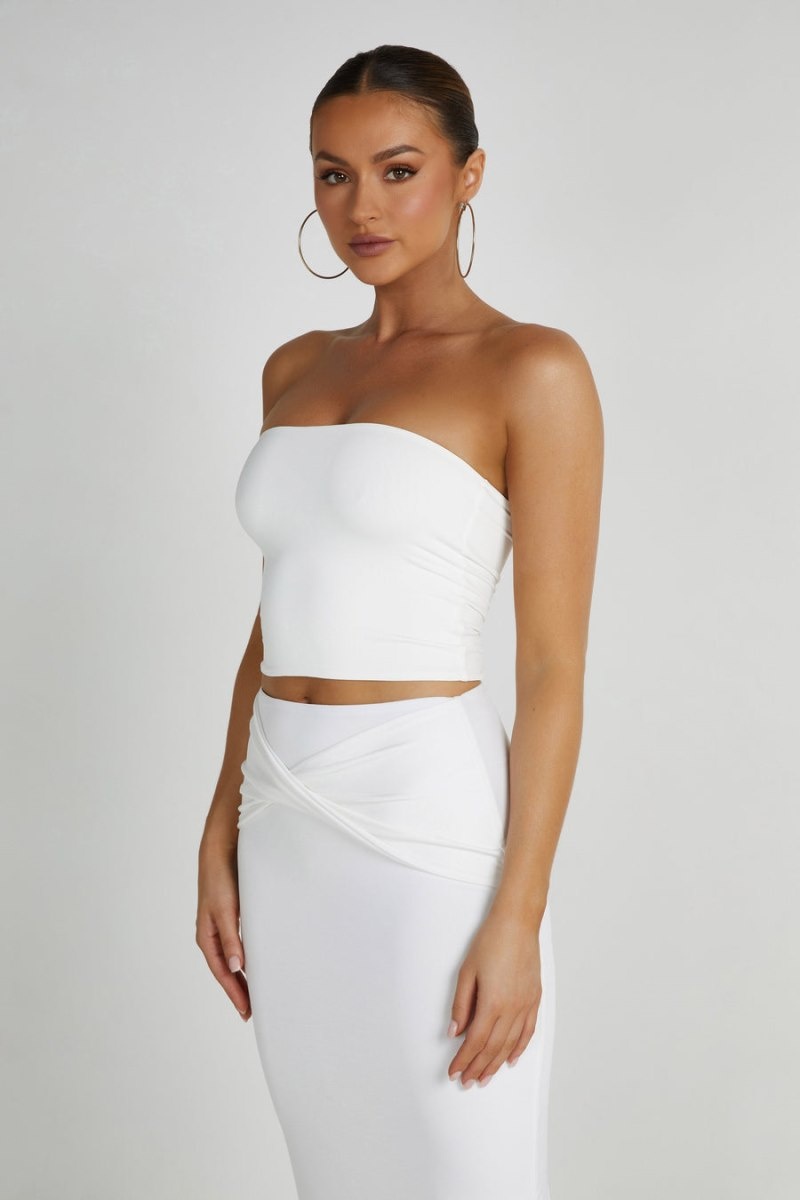 Women's Meshki Dakota Tube Tops White Australia | W6E-5284