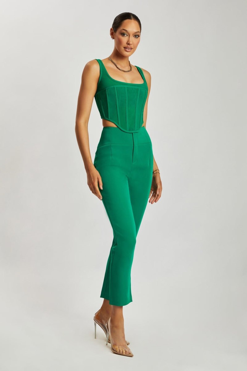 Women's Meshki Indie High Waist Pants Green Australia | H3A-5705