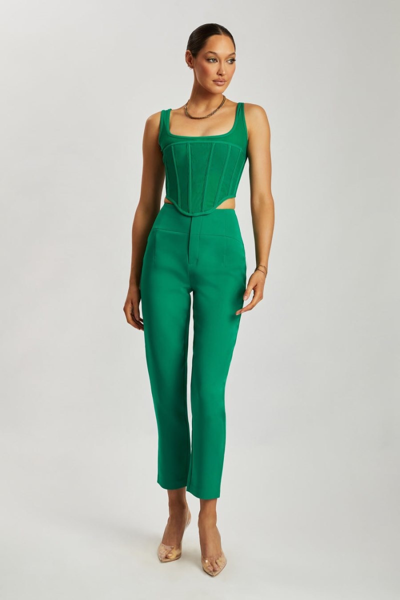 Women's Meshki Indie High Waist Pants Green Australia | H3A-5705