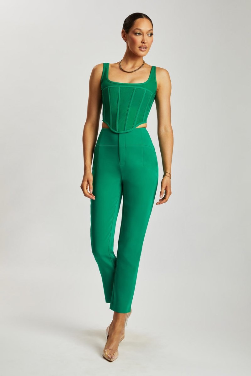 Women's Meshki Indie High Waist Pants Green Australia | H3A-5705