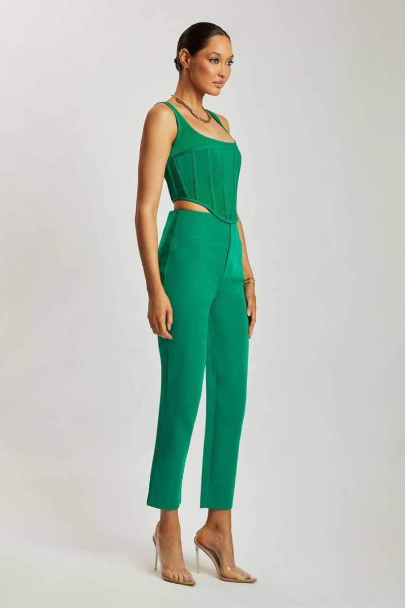 Women's Meshki Indie High Waist Pants Green Australia | H3A-5705