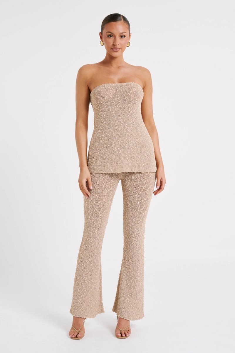 Women's Meshki Irma Flared Boucle Pants White Australia | E2M-7189