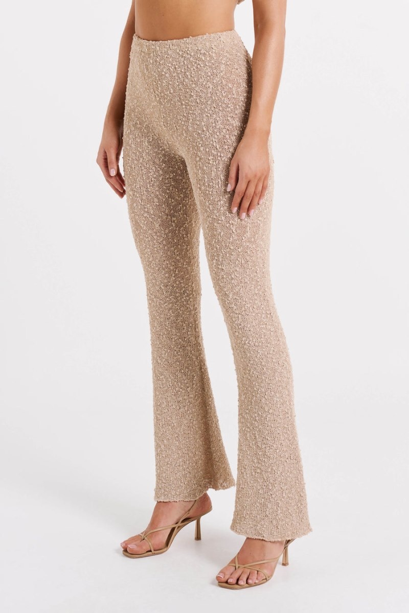 Women's Meshki Irma Flared Boucle Pants White Australia | E2M-7189