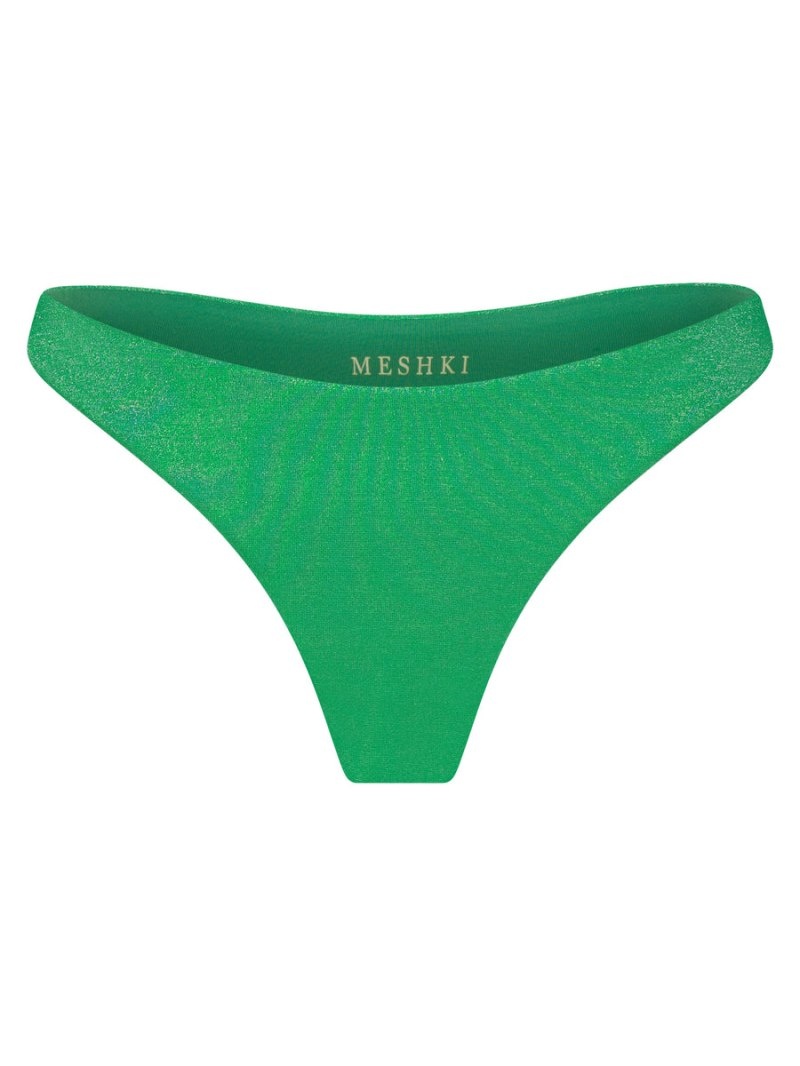 Women's Meshki Ivanna Thong Bikini Bottoms Bikinis Green Australia | M2Q-3703