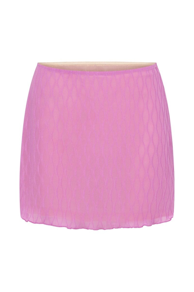 Women's Meshki Ivy Mid Rise Mini Skirts Rose Pink Australia | M4P-8666