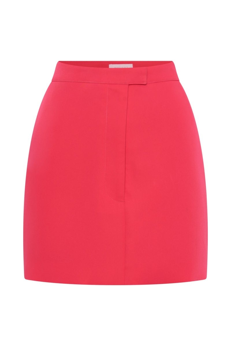 Women's Meshki Josie Crepe Mini Skirts Red Australia | U9N-6734