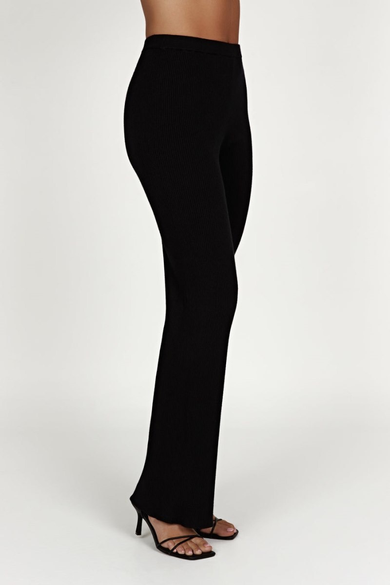 Women's Meshki Jovie Knit Pants Black Australia | F7C-6082