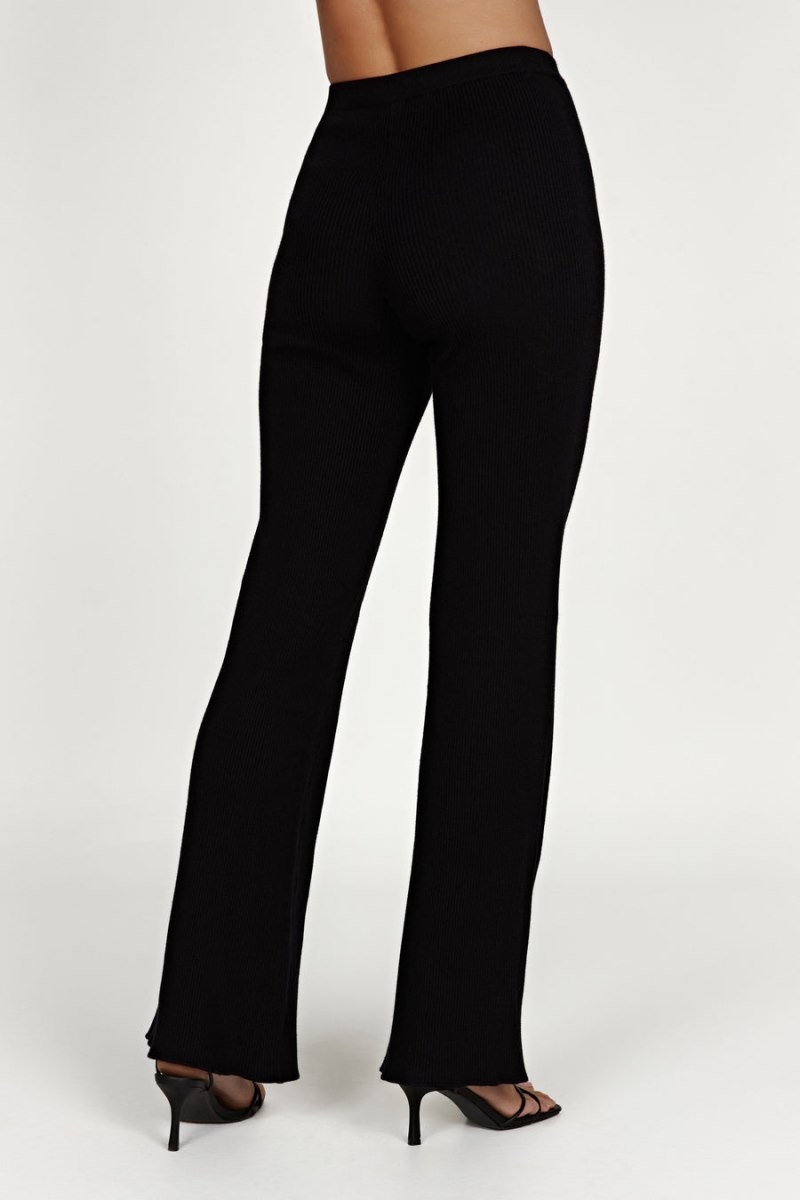 Women's Meshki Jovie Knit Pants Black Australia | F7C-6082