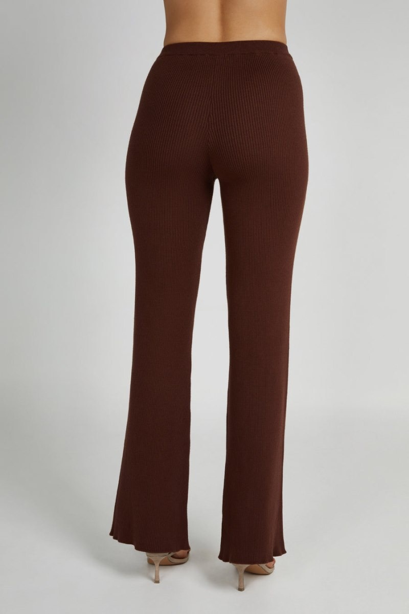 Women's Meshki Jovie Knit Pants Dark Brown Australia | Q9C-2280