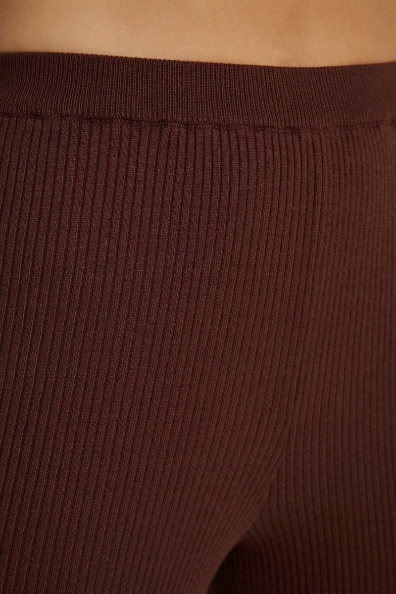 Women's Meshki Jovie Knit Pants Dark Brown Australia | Q9C-2280