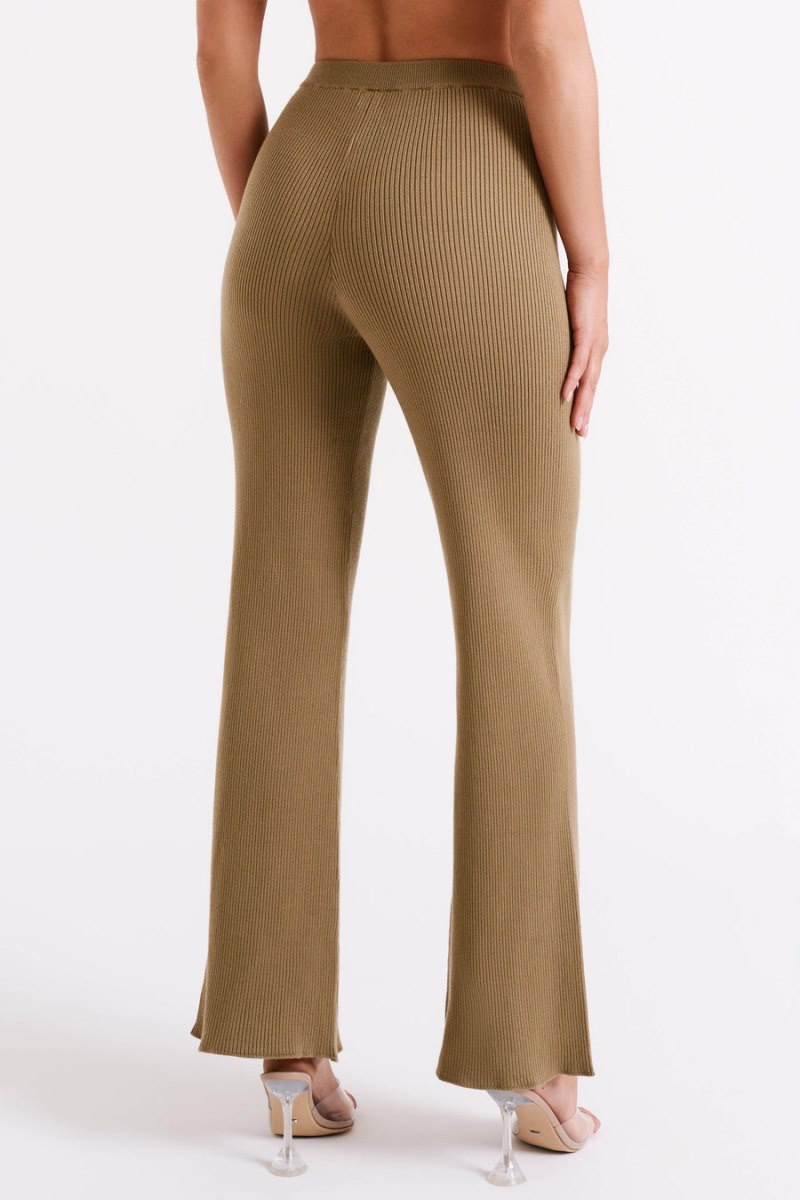 Women's Meshki Jovie Knit Pants Olive Australia | S3X-7001