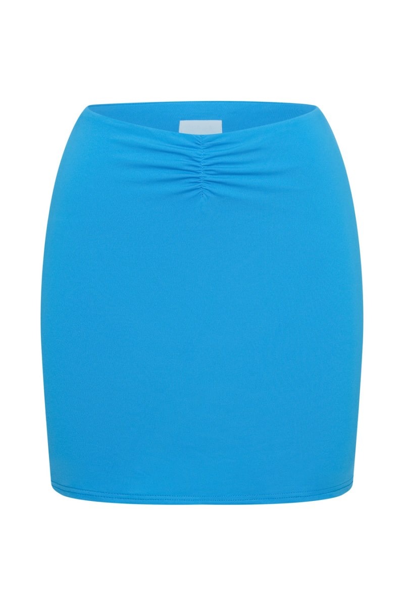 Women's Meshki Kara Ruched Front Mini Skirts Blue Australia | Y5A-5132