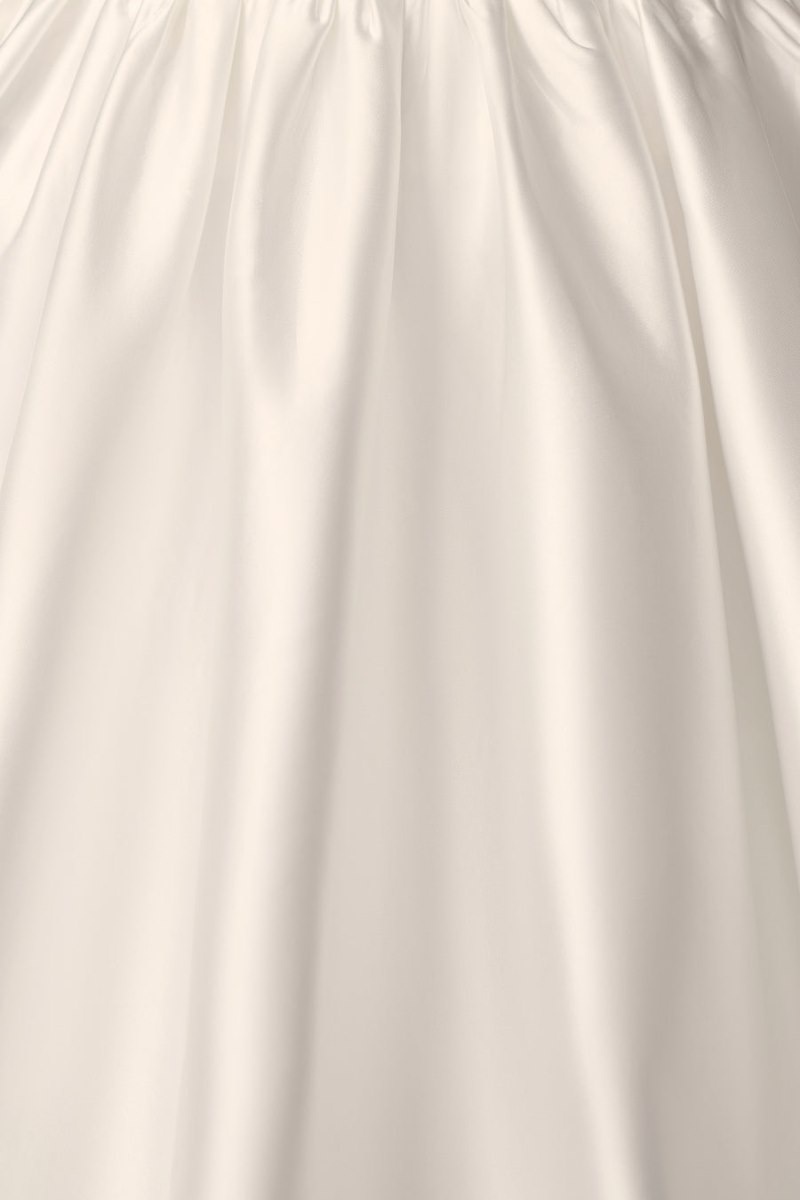 Women's Meshki Kelsey Satin Maxi Skirts White Australia | A6G-3651