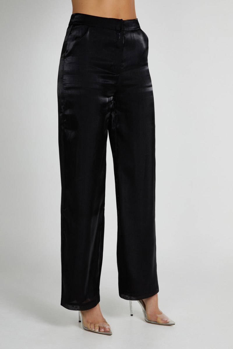 Women's Meshki Kinsley Sheer Pants Black Australia | K6O-5780