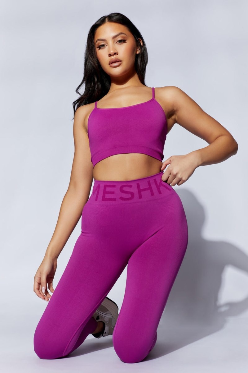 Women's Meshki Lanie Scoop Neck Tank Top Purple Australia | S4K-6749