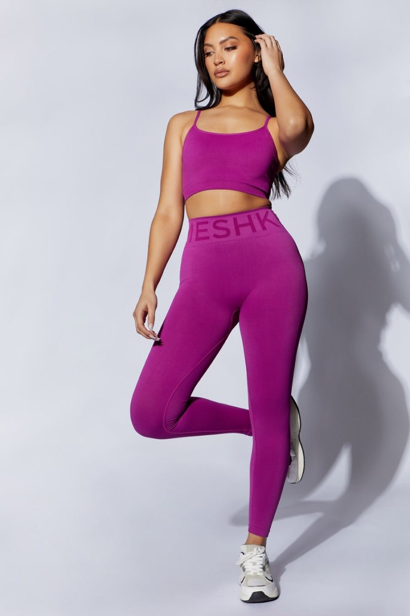 Women's Meshki Lanie Scoop Neck Tank Top Purple Australia | S4K-6749