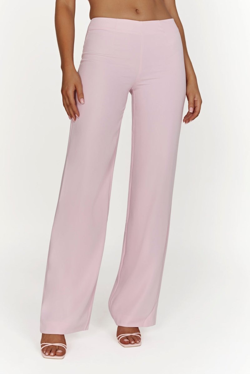 Women's Meshki Laurie Low Rise Suiting Pants Pink Australia | V1Y-7989