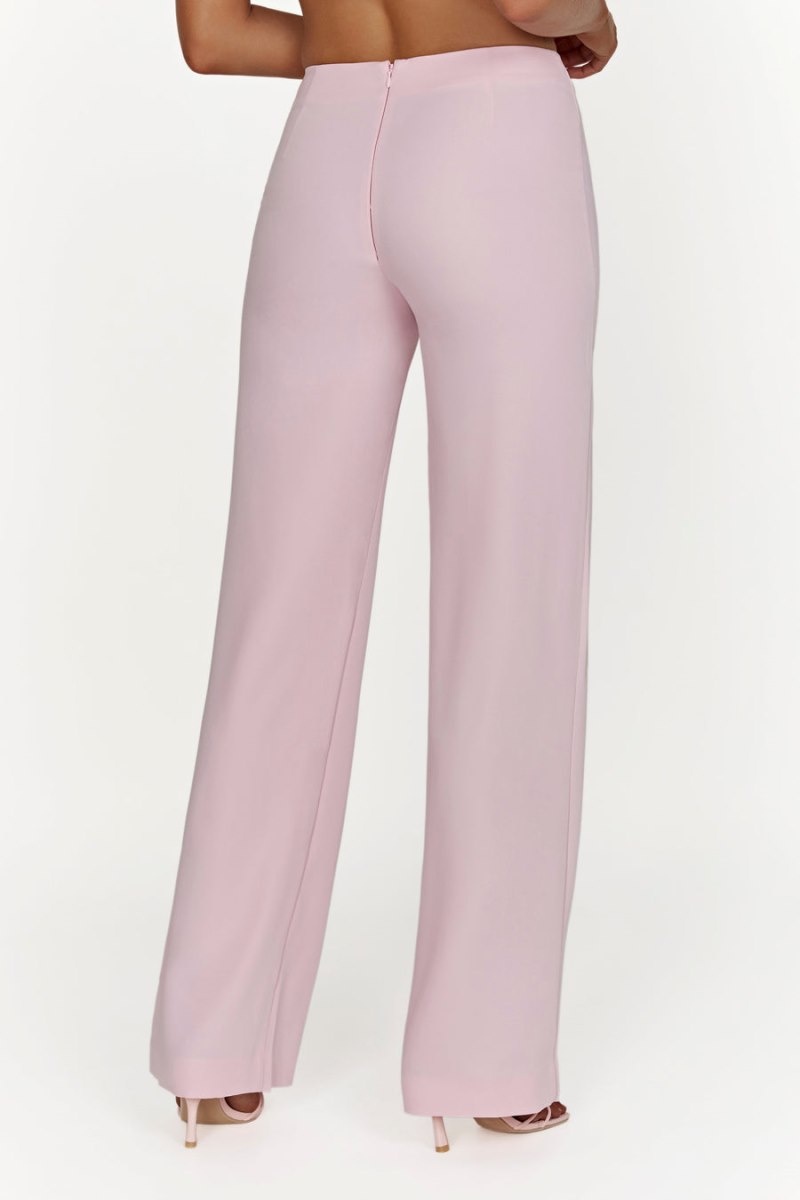 Women's Meshki Laurie Low Rise Suiting Pants Pink Australia | V1Y-7989