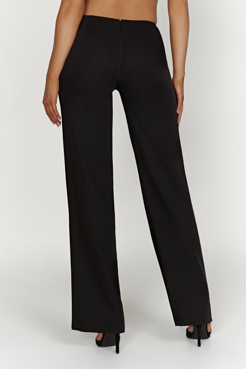 Women's Meshki Laurie Low Rise Suiting Pants Black Australia | P7H-7482