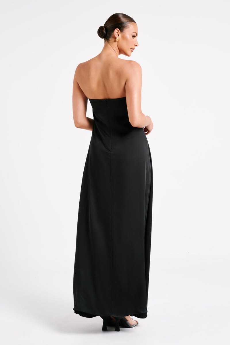 Women's Meshki Luisa Strapless Maxi Dress Black Australia | C7J-2884