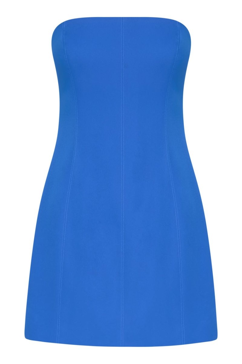 Women's Meshki Maci Crepe Mini Dress Blue Australia | F4C-8035