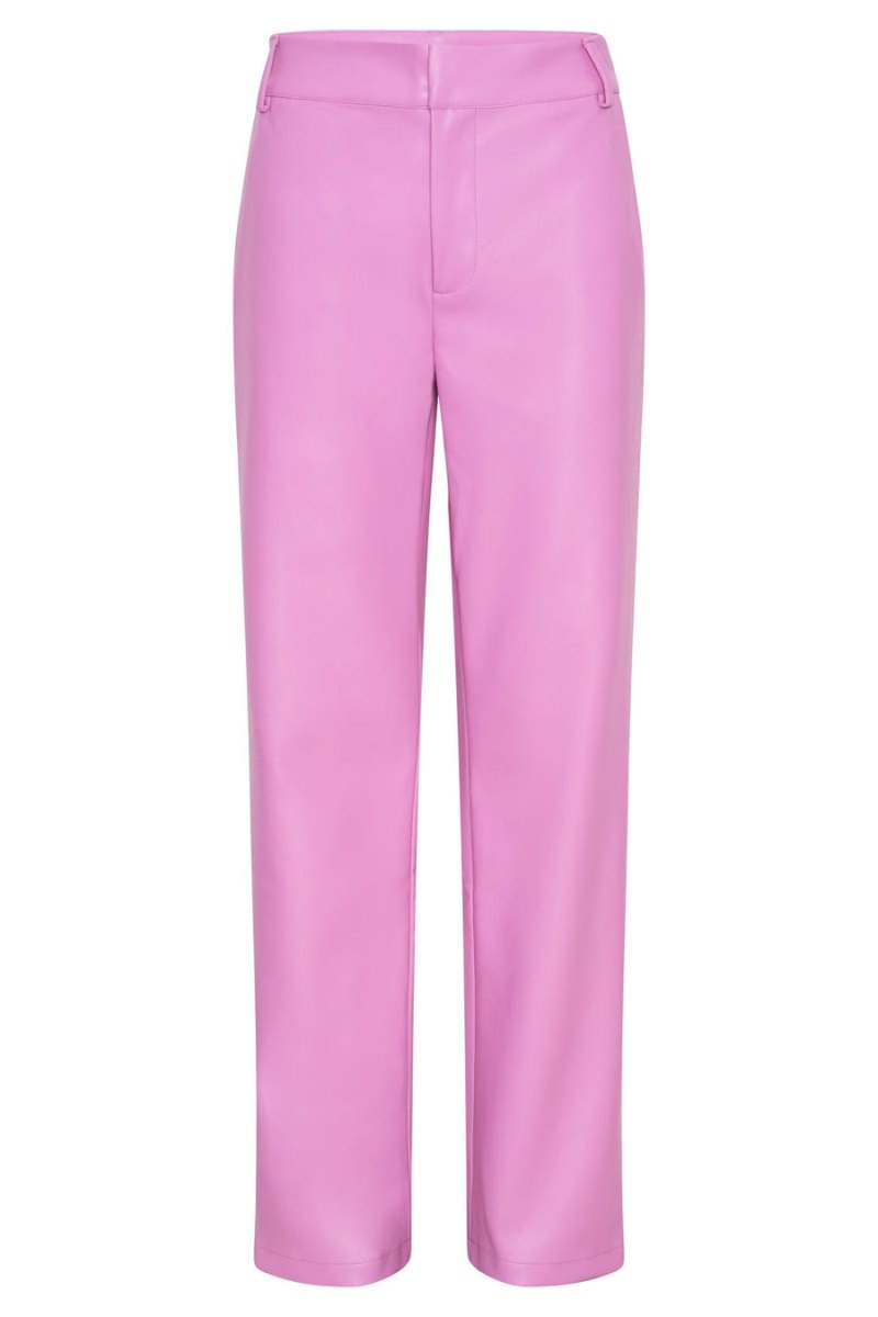 Women's Meshki Matilda Slouchy Low Rise Faux Leather Pants Rose Pink Australia | C7B-5749