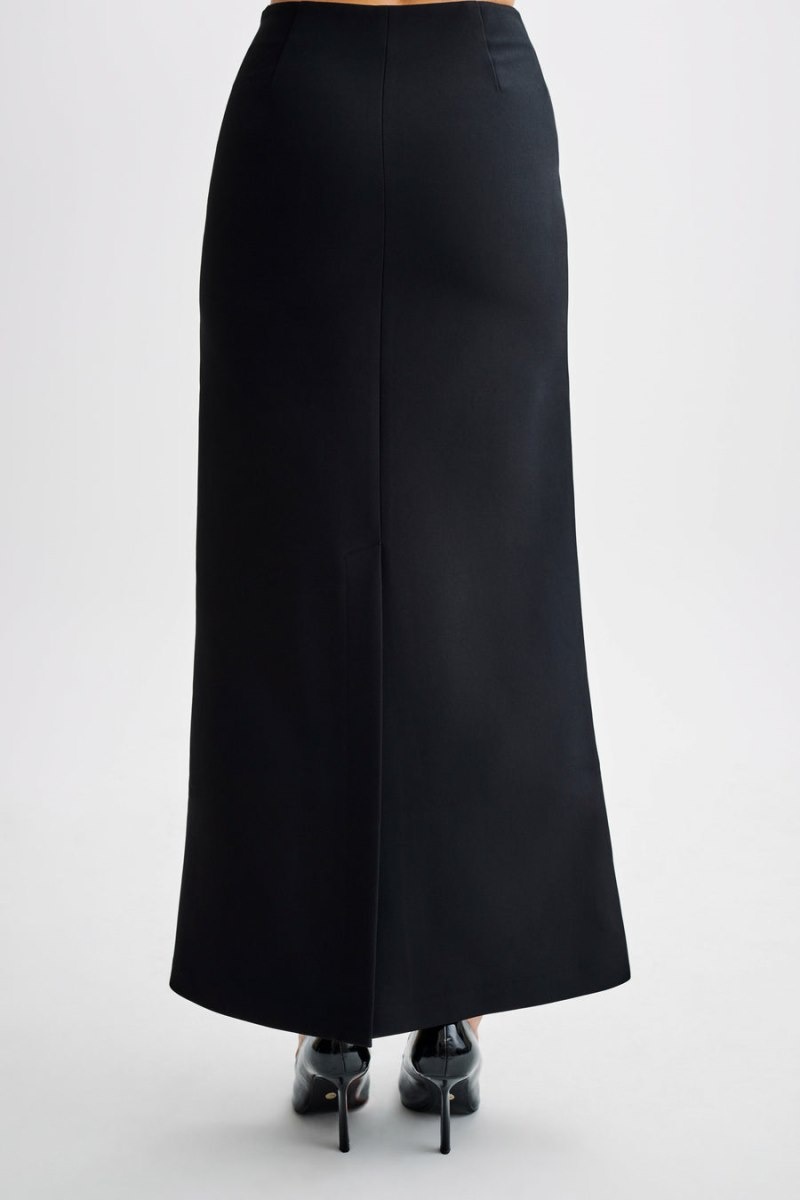 Women's Meshki Micah Suiting Maxi Skirts Black Australia | H1R-4026